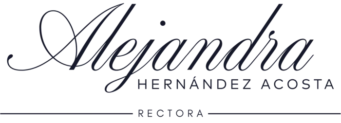 Logo Alejandra Rectora